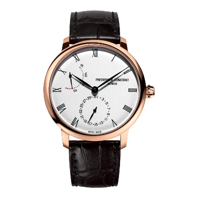 Swiss Watches for Men Online-Frederique Constant Men's Watch Slimline Power Reserve Manufacture FC-723WR3S4 Swiss Watches for Men Online-Frederique Constant Men's Watch Slimline Power Reserve Manufacture FC-723WR3S4