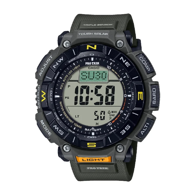Men's Tonneau Case Style Sports Watches-Orologio Casio Pro Trek PRG-340-3ER in resina ecosostenibile Men's Tonneau Case Style Sports Watches-Orologio Casio Pro Trek PRG-340-3ER in resina ecosostenibile