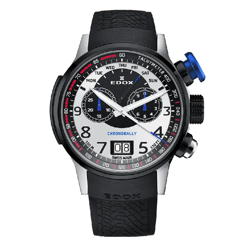 Men's Swiss Birthday Edition-Edox Men's Watch Chronorally Limited Edition BMW Motorsport 38001-TINNBU-BN