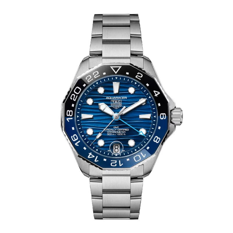 Men's Swiss Luxury Edition-Tag Heuer Aquaracer Professional 300 GMT Men's Blue Watch WBP5114.BA0013