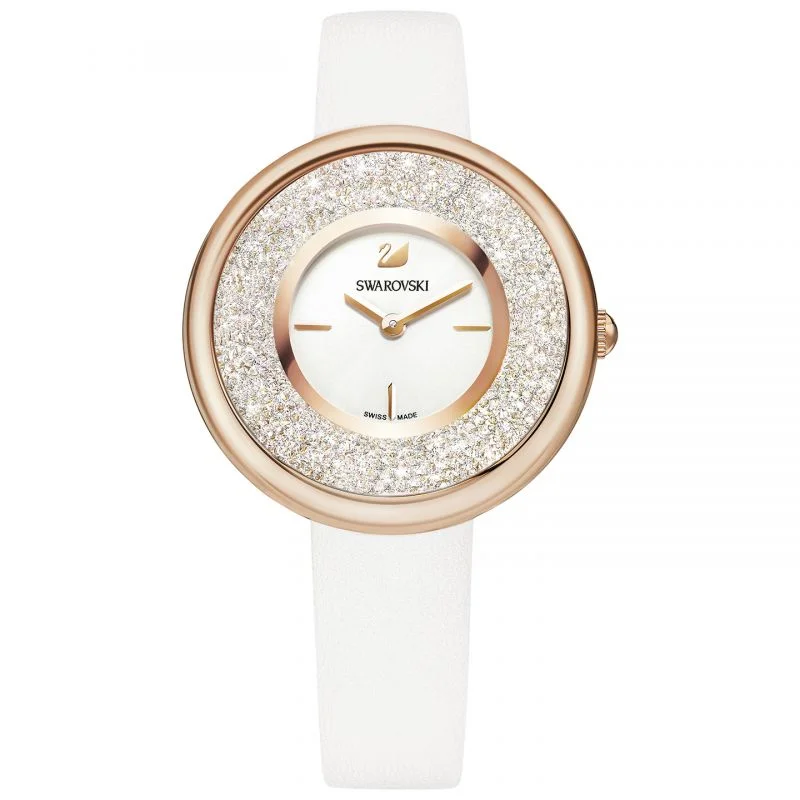 Men's Swiss Winter Edition-Swarovski Watch Crystalline Pure Rose Gold White 5376083
