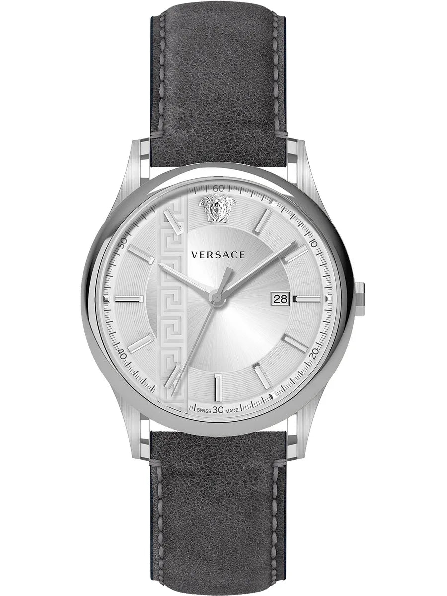 Men's Swiss Kinetic Edition-Versace Men's Watch Aiakos 44mm Silver VE4A00120