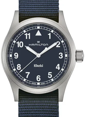 Men's Field Watches Guide-Khaki Field Quartz 38mm Blue Ref. H69401940