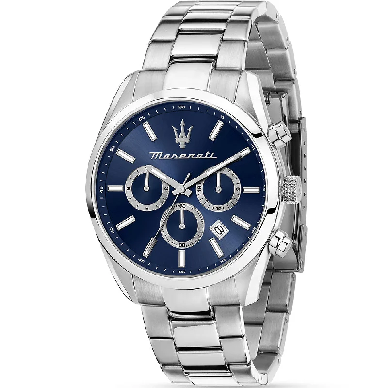 Men's Business Meeting Style Digital Watches-Maserati R8853151005 Attrazione Multi-Function