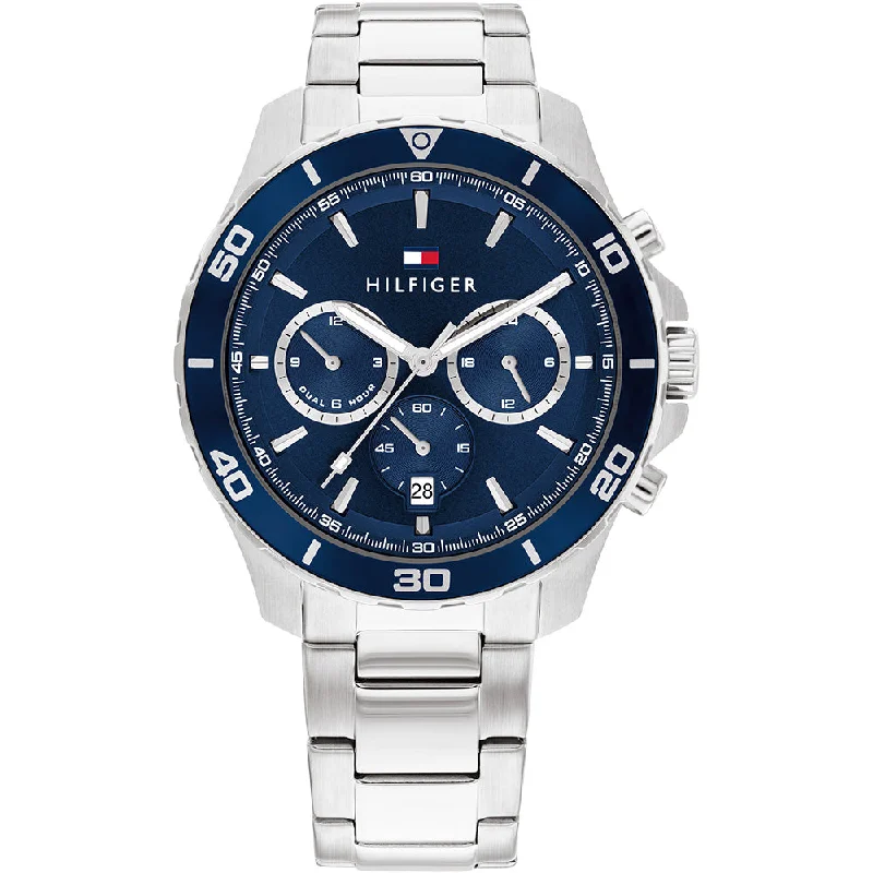Men's Round Case Style Digital Watches-Tommy Hilfiger Jordan 1792094 Multi-Function