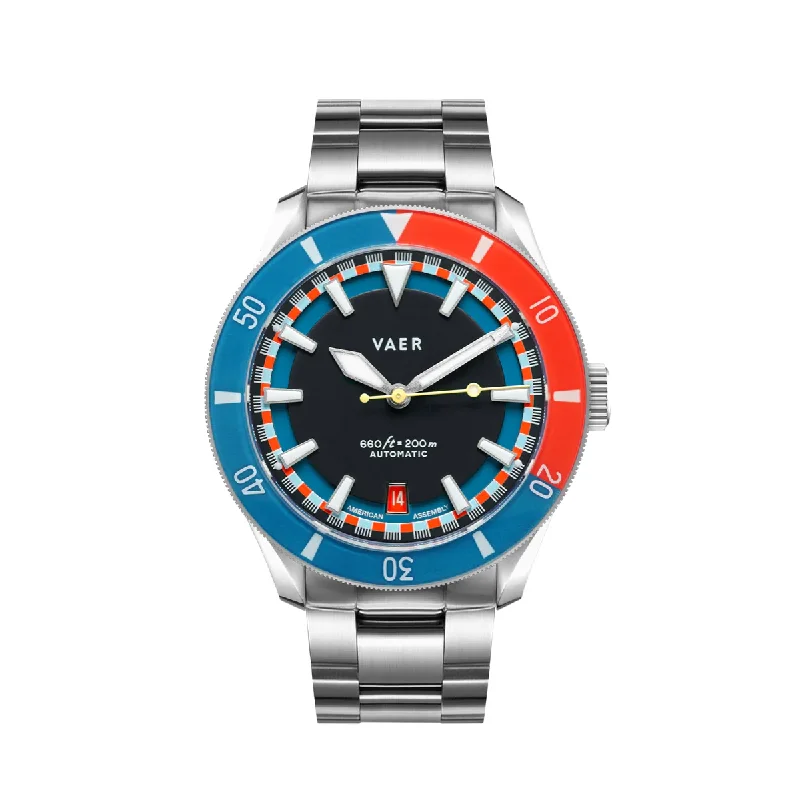 Men's Dive Watches with Adjustable Water Resistance -D5 Pacific | Rincon - USA Auto 39mm