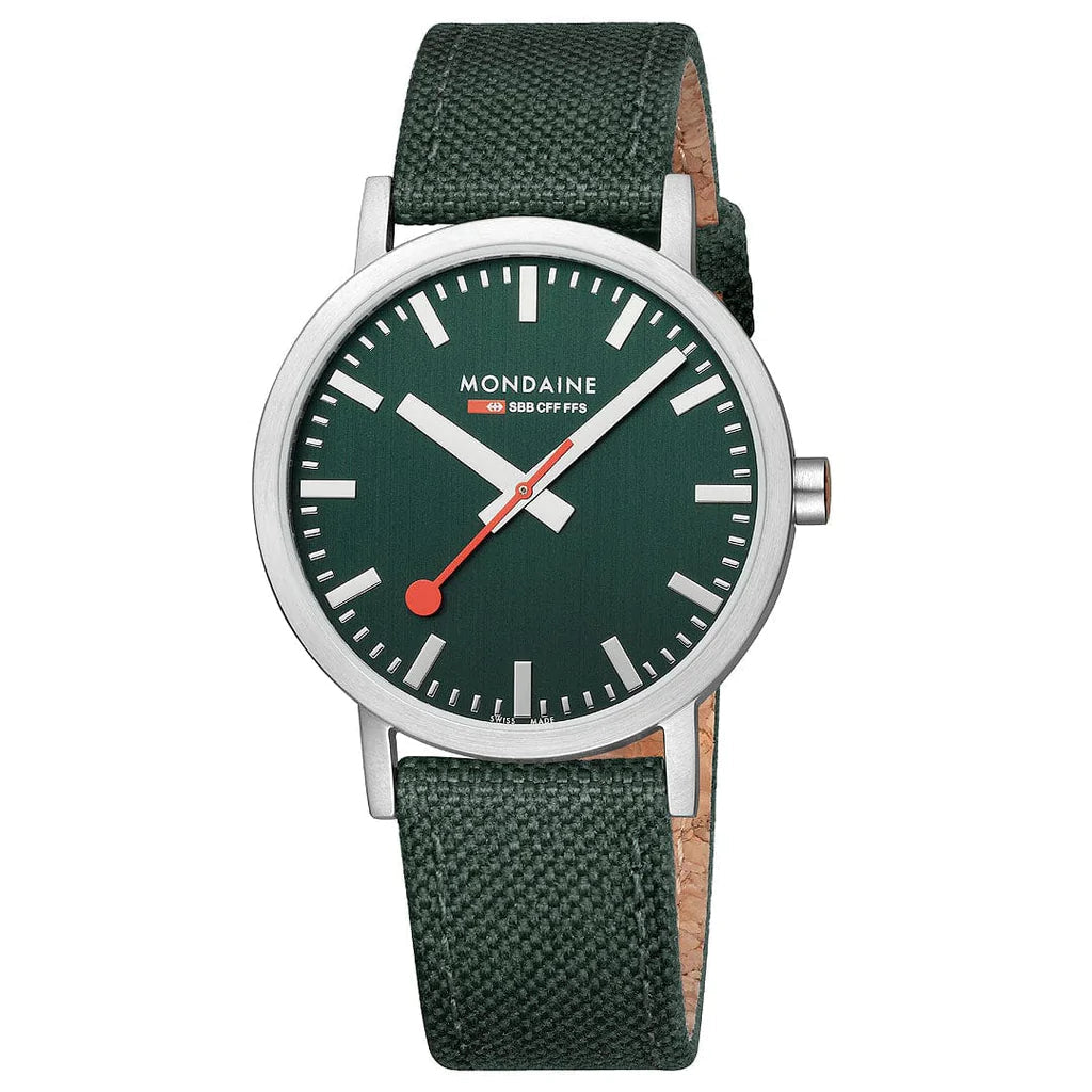 Men's Designer Style Men's Watches-Mondaine Classic Unisex Green Watch A660.30360.60SBF Men's Designer Style Men's Watches-Mondaine Classic Unisex Green Watch A660.30360.60SBF