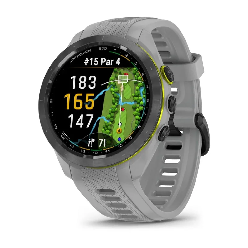 Women's Cushion Case Style Mechanical Watches-Orologio Garmin per il golf Approach S70 42mm gray 010-02746-11