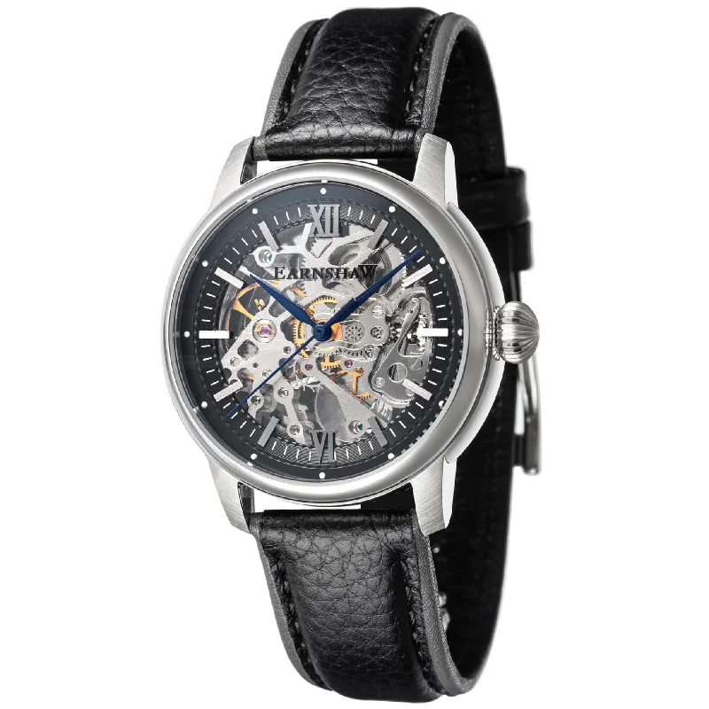 Men's Dive Watches with Titanium Case -Thomas Earnshaw Cornwall Skeleton Automatic Watch ES-8110-01