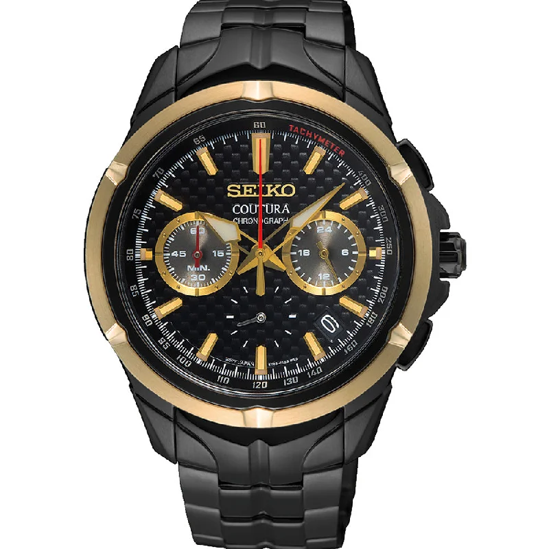 Men's British Made Design Digital Watches-Seiko Coutura SSB442P Chronograph