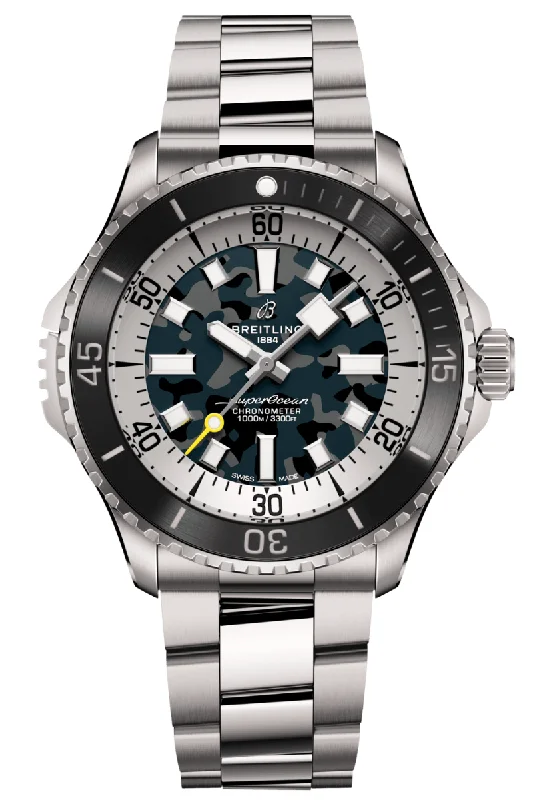 Men's Occasional Design Dress Watches-Breitling Superocean Automatic Titanium 46 Super Diver E10379351B1E1