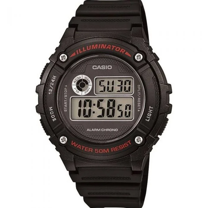 Mens Medium Size Style Smart Watches-Casio Digital W216H-1A