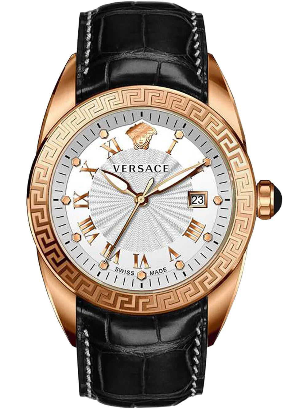 Men's Swiss Watch Engagement Edition-Versace Men's Watch V-Sport II 42mm Rose Gold VFE060013