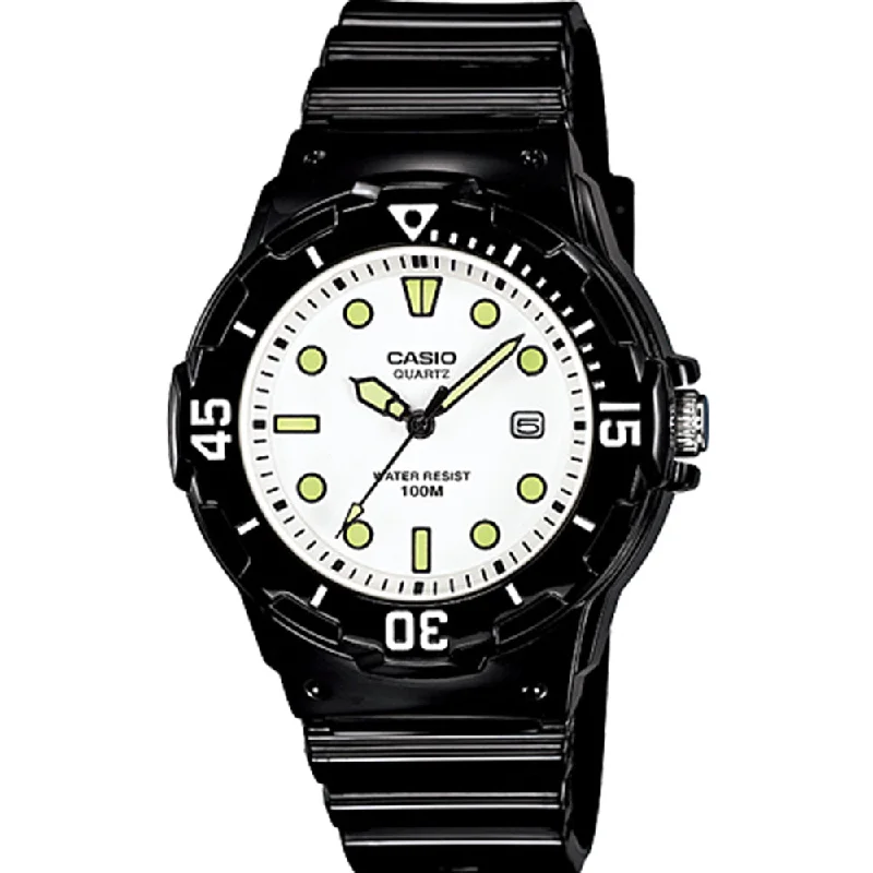 Men's Designer Design Sports Watches-Casio LRW200H-7E1 Black Youth Watch