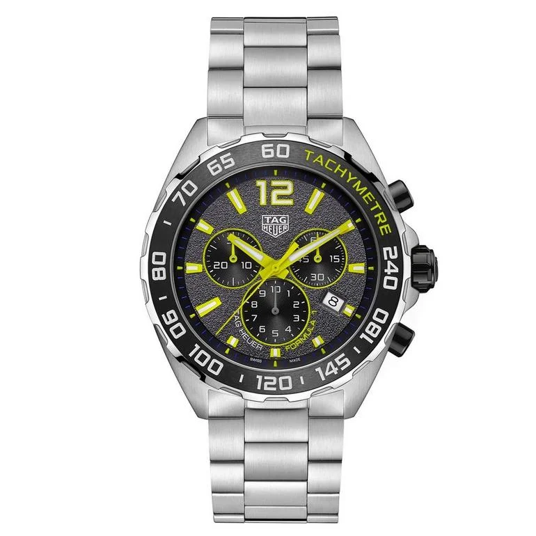Men's Swiss Watch Holiday Season Edition-Tag Heuer Watch Formula 1 Chronograph Yellow CAZ101AG.BA0842