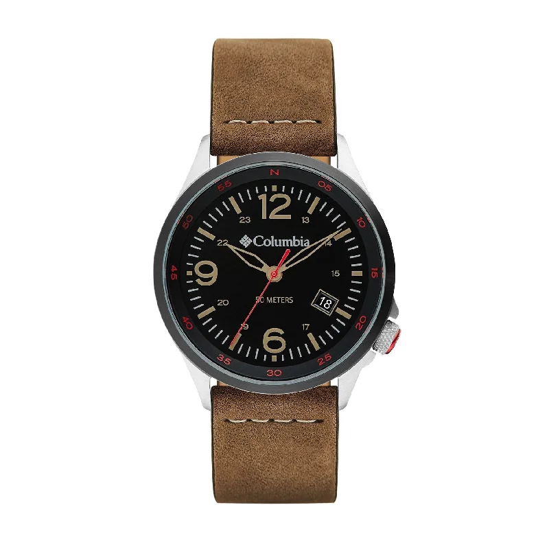 Unisex Oval Case Watches-Columbia Brown Canyon Ridge Watch CSC02-001