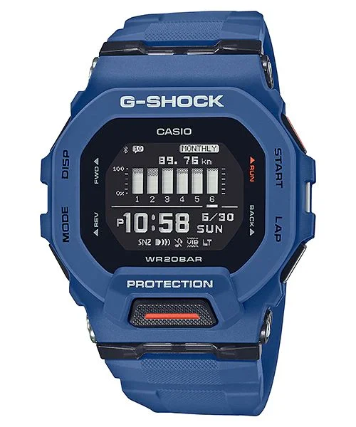 Men's British Made Sports Watches-Orologio G-Shock GBD-200-2ER blu, per i runners