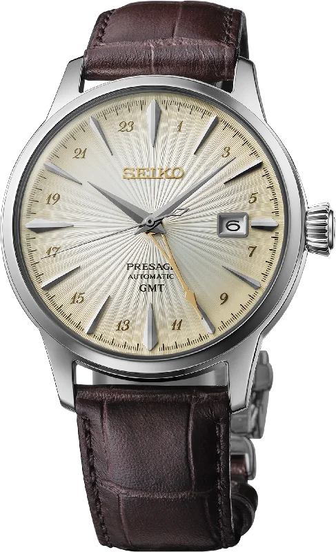 Men's Seiko Hand-Wound Style Watches-SSK041