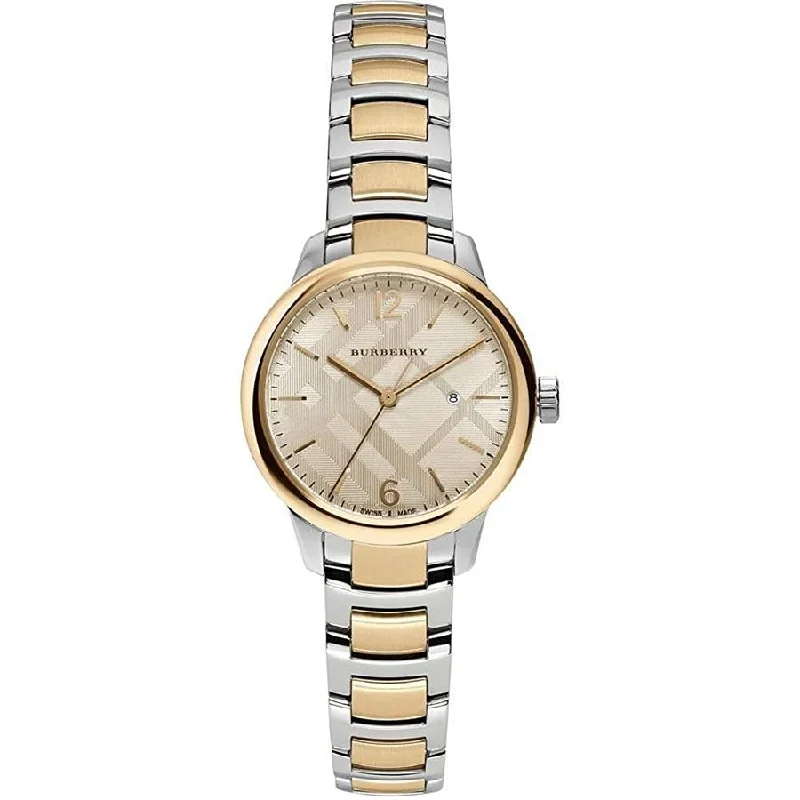 Men's Classic Watch Discount-Burberry BU10118 Ladies Classic Gold 32mm Watch