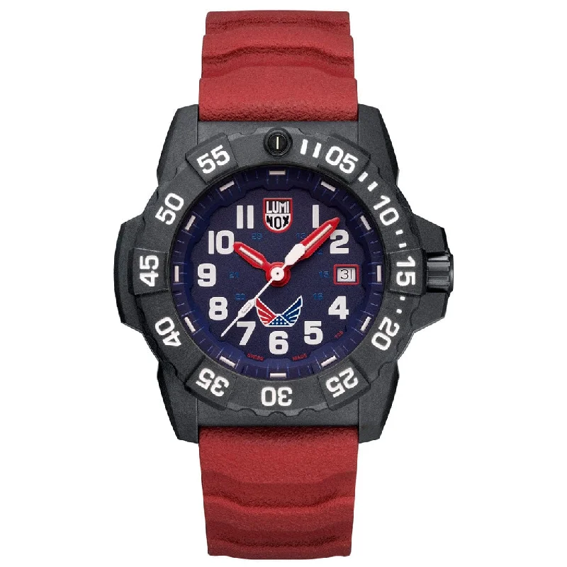 Military Watches for Men with Date -VOLITION AMERICA Navy SEAL Patriot, 45 mm, Military Dive Watch