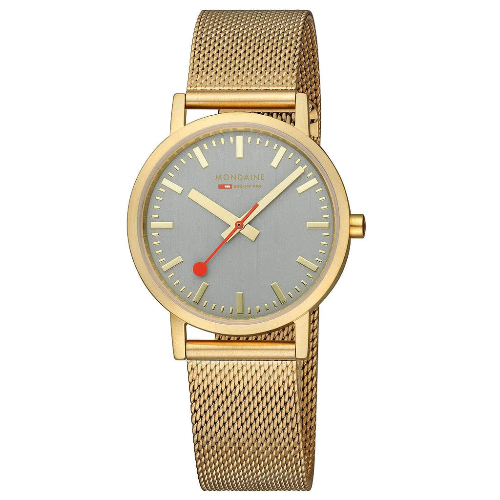 Men's Hybrid Style Men's Watches-Mondaine Classic Unisex Gold Watch A660.30314.80SBM