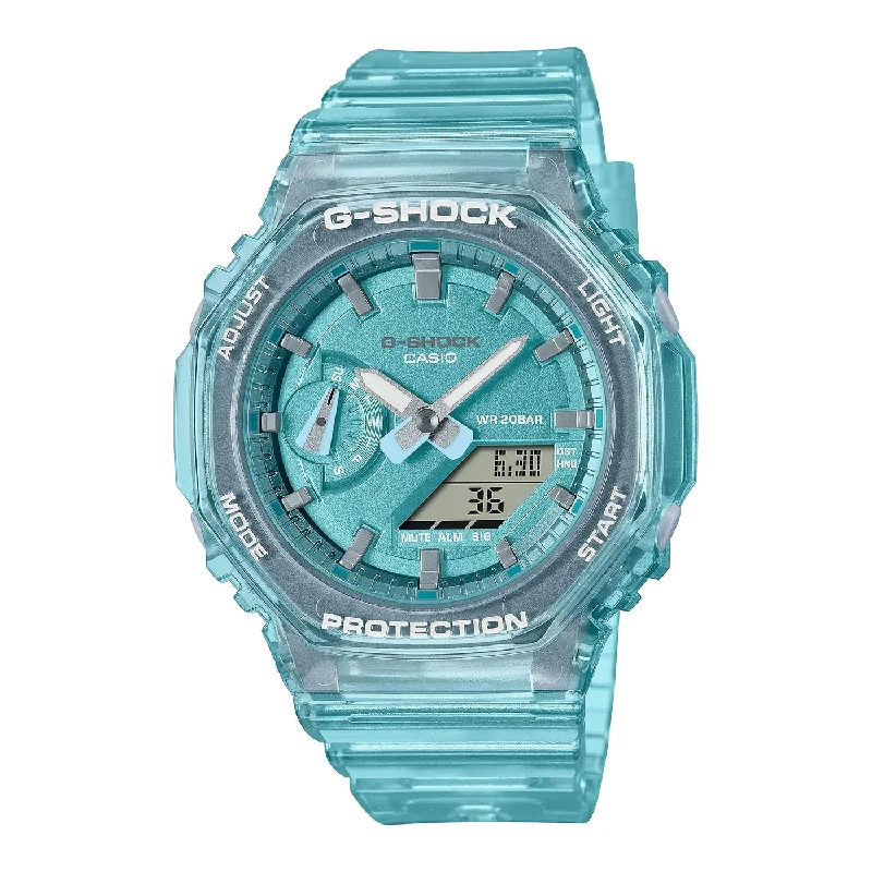 Women's Office Wear Design Mechanical Watches-Orologio G-Shock donna GMA-S2100SK-2AER skeleton azzurro mare Women's Office Wear Design Mechanical Watches-Orologio G-Shock donna GMA-S2100SK-2AER skeleton azzurro mare