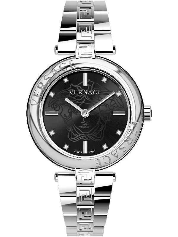 Men's Swiss Everyday Wear Edition-Versace Ladies Watch New Lady 38mm Black Bracelet VE2J00521