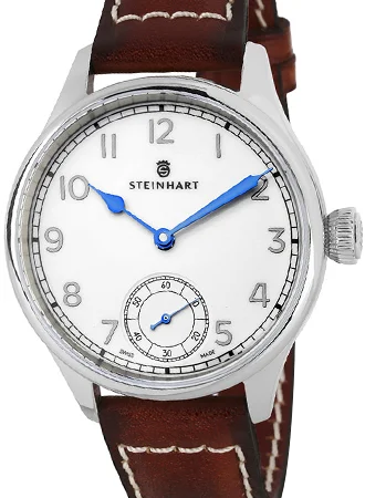 Men's Customized Dress Watches-Marine Chronometer 42 Arabic White