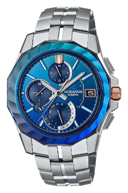 Men's Italian Made Dress Watches-Oceanus "Manta" S6000 Series Limited Edition OCW-S6000SW-2A