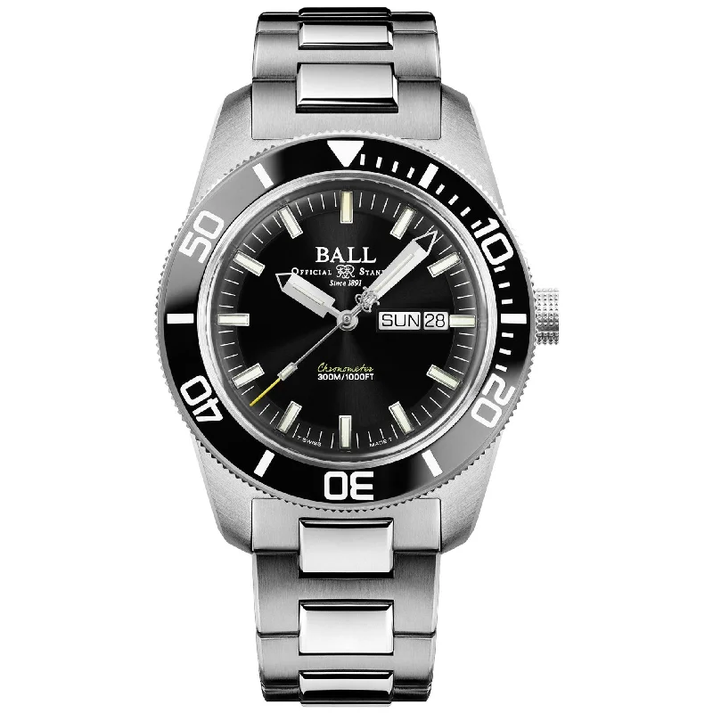 Men's Swiss Eco-Drive Edition-Ball Engineer Master II Skindiver Heritage Men's Black Watch DM3308A-SC-BK Men's Swiss Eco-Drive Edition-Ball Engineer Master II Skindiver Heritage Men's Black Watch DM3308A-SC-BK