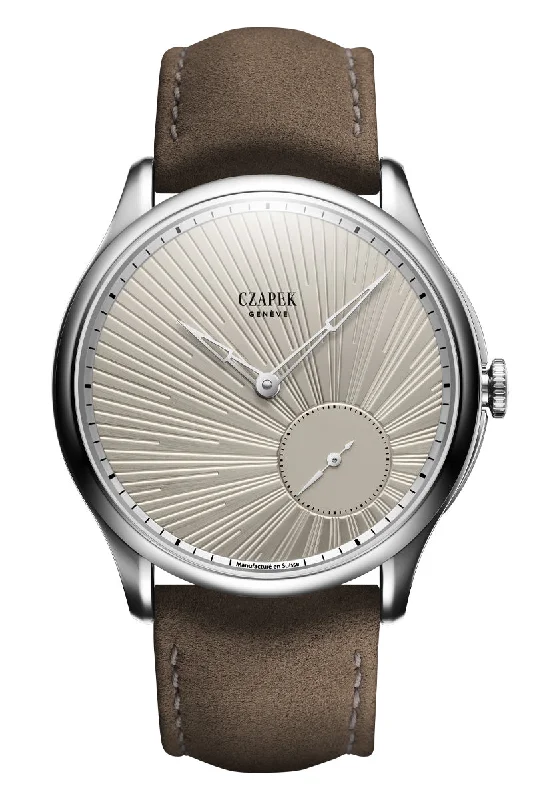 Men's Fashionable Dress Watches-Czapek Promenade Guilloché Soleil Ivoire