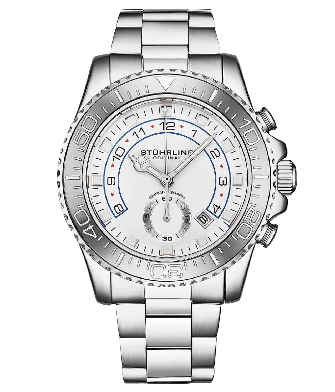 White dial / silver bezel