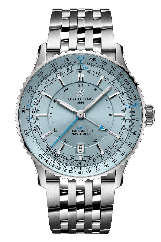Men's Romantic Dinner Style Dress Watches-Breitling Navitimer Automatic GMT 41 A32310171C1A1