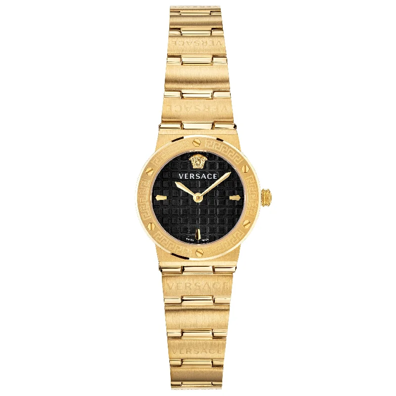 Men's Swiss Summer Edition-Versace Greca Logo Ladies Gold Watch VEZ100521