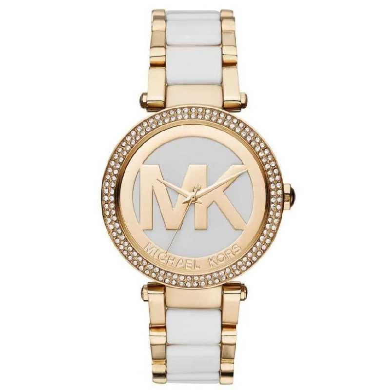 Men's Birthday Style Dress Watches-Michael Kors MK6313 Ladies Parker Yellow Gold Watch