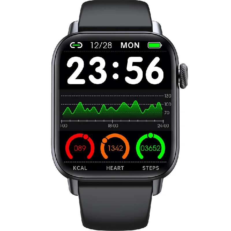 Mens American Made Style Smart Watches-Active Pro Call+III Smart Watch Black