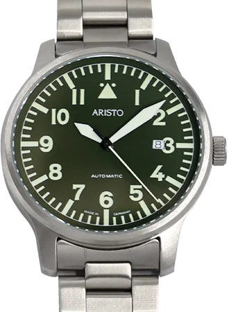 Men's Field Watches Standards-Flieger Green 42 Bracelet 7H100G - Sapphire
