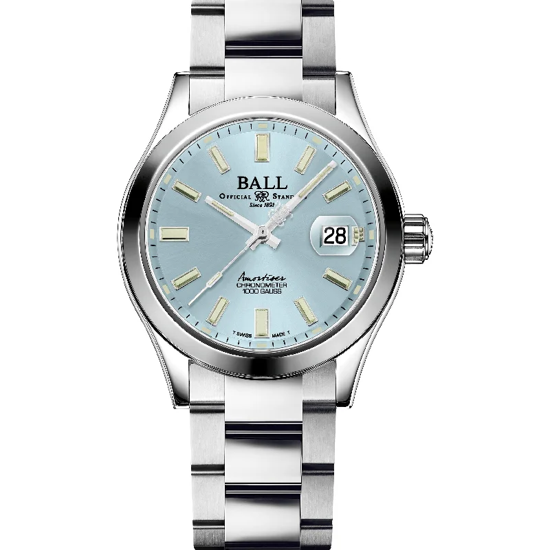 Men's Swiss Mechanical Movement Edition-Ball Engineer II 1917 Endurance Auto Men's Blue Watch NM3000C-S2C-IBE