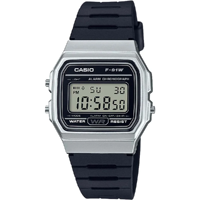 Mens High-End Design Smart Watches-Casio Youth Vintage F91WM-7A Digital watch