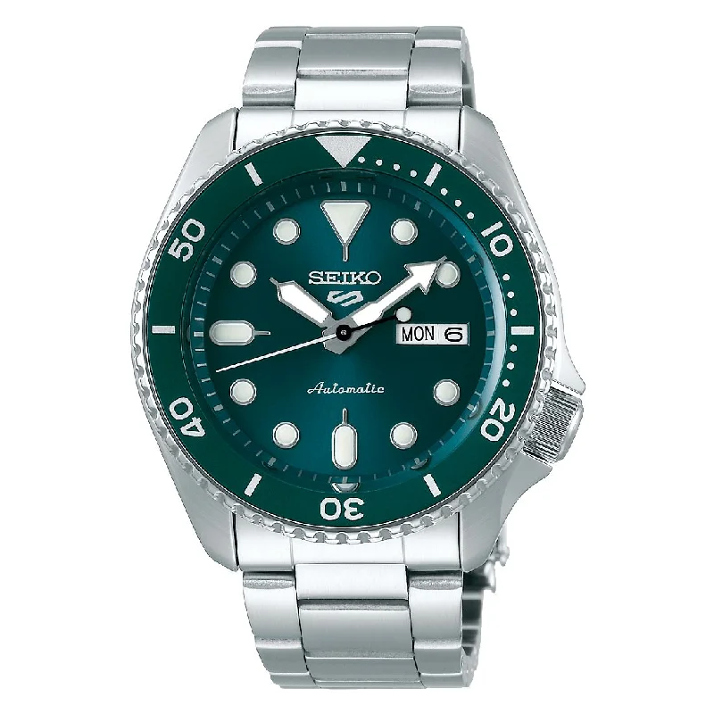 Men's Sports Watches Sale-Orologio uomo Seiko 5 sports SRPD61K1 verde