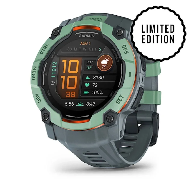 Men's Italian Made Sports Watches-Orologio Garmin Instinct 3 Amoled 50mm limited 010-03020-01