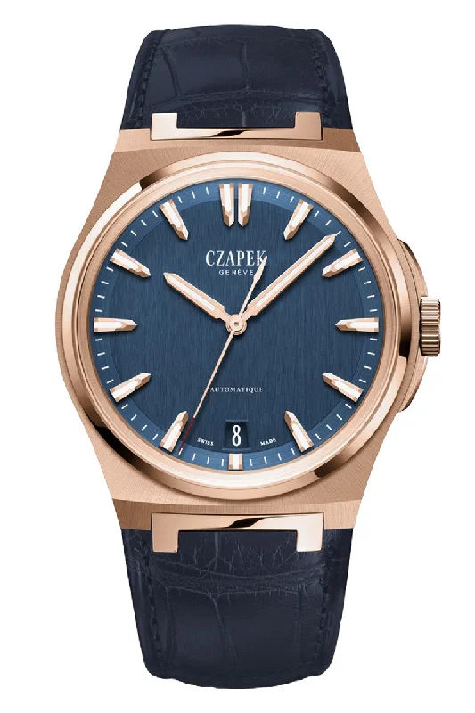 Men's Gift Style Dress Watches-Czapek Antarctique Mount Erebus Deep Blue