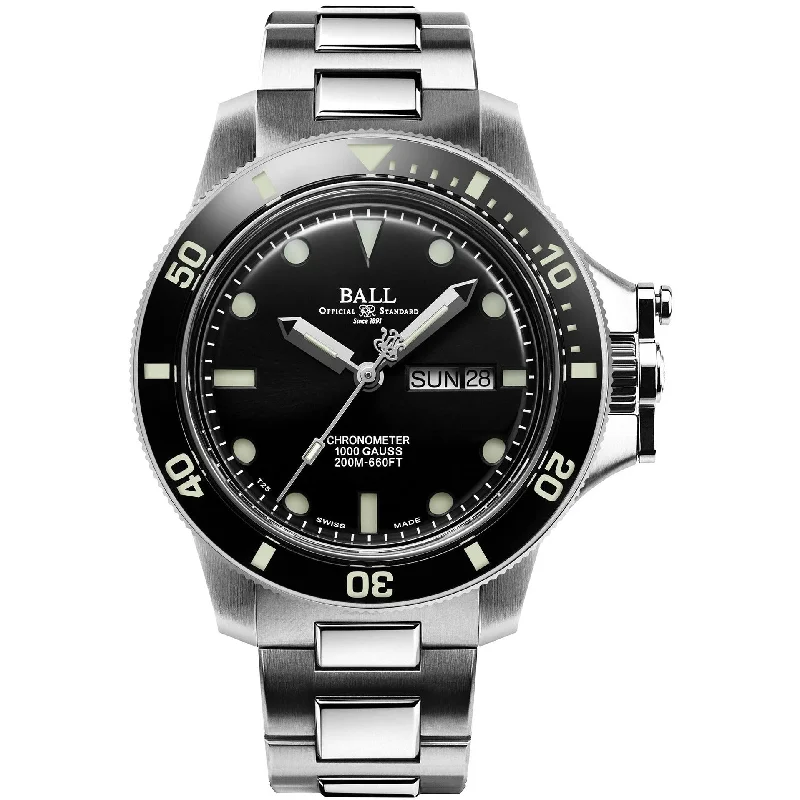 Men's Swiss Wedding Edition-Ball Engineer Hydrocarbon Original (43mm) Men's Black Watch DM2218B-SCJ-BK