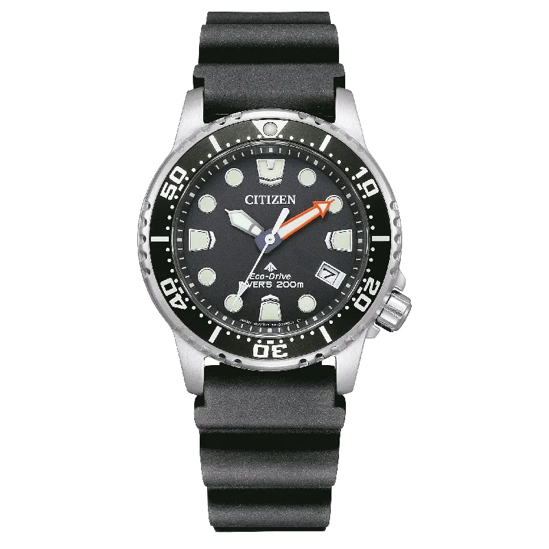 Unisex Anniversary Design Watches-Citizen Eco-Drive Marine Promaster Black Unisex Watch EO2020-08E Unisex Anniversary Design Watches-Citizen Eco-Drive Marine Promaster Black Unisex Watch EO2020-08E