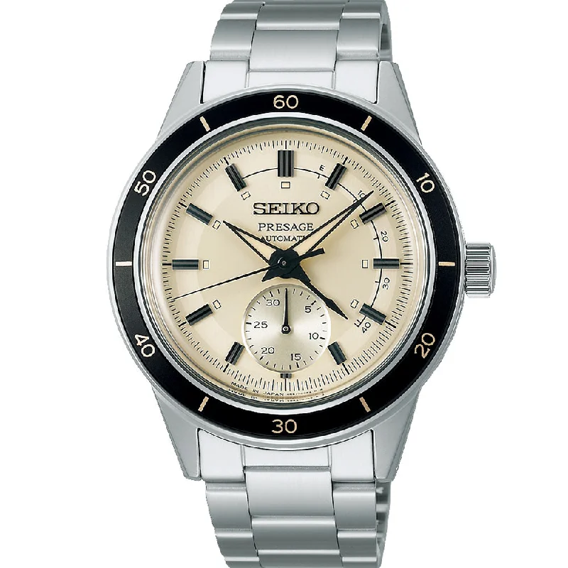Men's Japanese Made Digital Watches-Seiko Presage SSA447J 60's Style
