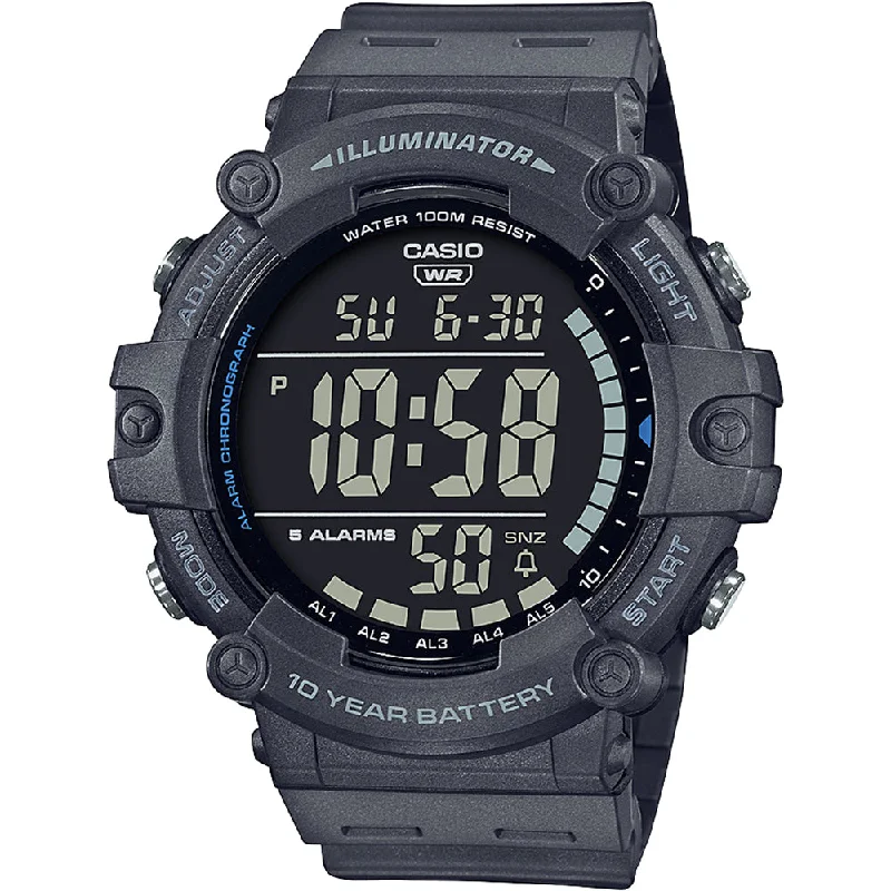 Mens Casual Wear Style Smart Watches-Casio AE1500WH-8B Digital Watch