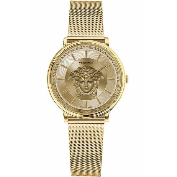 Men's Swiss Autumn Edition-Versace Ladies Watch V-Circle 38mm Gold VE8102219