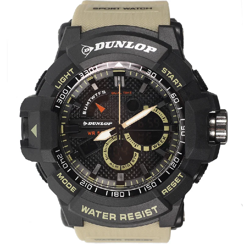 Mens International Brand Smart Watches-Dunlop ES8586G-H Multifunction Sports