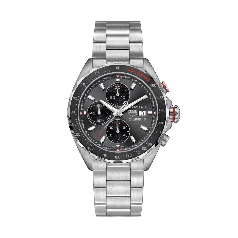 Men's Swiss Customized Edition-Tag Heuer Formula 1 Men's Grey Chronograph Watch CAZ2012.BA0876