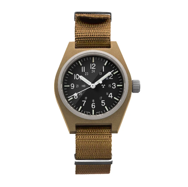 Unisex Night Out Design Watches-34mm Desert Tan General Purpose Quartz (GPQ)